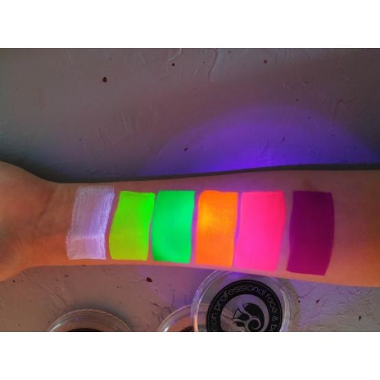 Неоновые аквагрим краски Cameleon палитра 6 цветов x 10 гр. фото 3