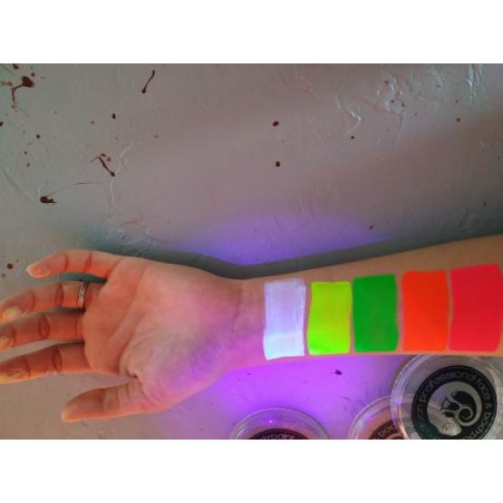 Неоновые аквагрим краски Cameleon палитра 6 цветов x 10 гр. фото 4