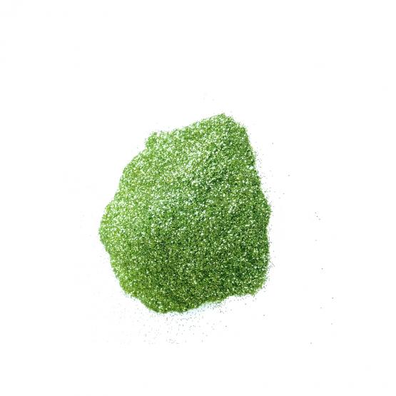 Глитер  зеленое яблоко непрозрачный 0,2 мм фото 