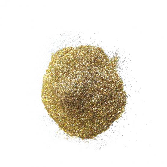 Глитер   лазерный золото (радужный отлив) 0,2 мм фото 