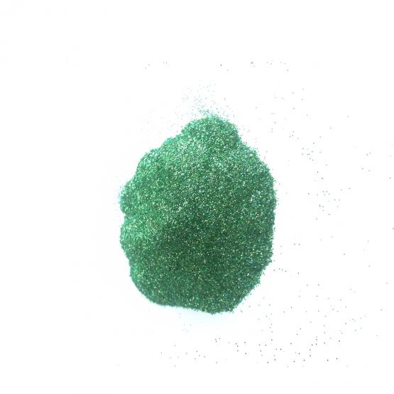 Глитер лазерный зеленый ( золотой отлив) 0,2 мм фото 