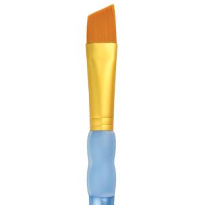 Кисть плоская скошенная  Gold Talkon  #5/8 (настоящий размер 10) синяя ручка