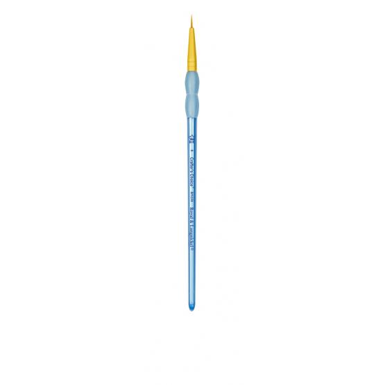Кисть круглая Golden Taklon #1 синяя ручка фото 1