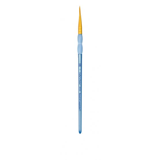 Кисть круглая Golden Taklon # 3 синяя ручка фото 3