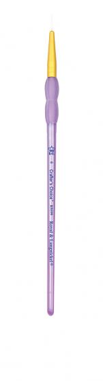 Кисть круглая White Talkon #0 лайнер фиолетовая ручка фото 