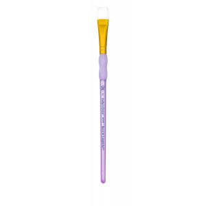Кисть плоская White Talkon # 12 (настоящий размер 8) фиолетовая ручка