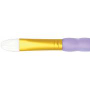 Кисть плоская  овальная White Talkon  фиолетовая ручка #4 (настоящий размер 2)
