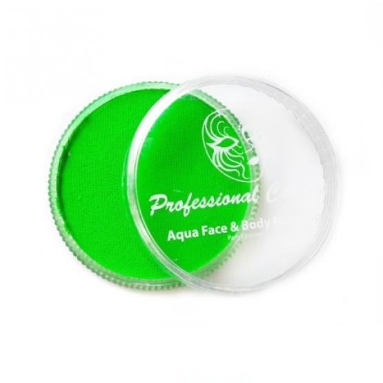 Аквагрим Professional Colors неон зеленый 32 гр фото 