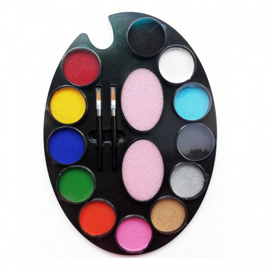 Аквагрим Professional Colors   круглая палитра 12 цветов x 4 гр фото 