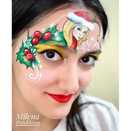 Трафарет для аквагрима MILENA STENCILS снежинки O25 Милена фото 1