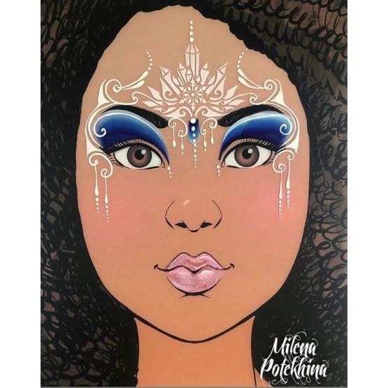 Трафарет для аквагрима MILENA STENCILS кристаллы P13 Милена фото 2